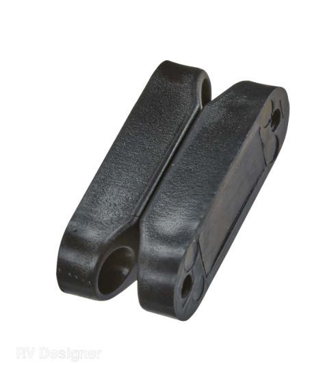 RV DESIGNER BLACK MAGNETIC CATCH SET - L607