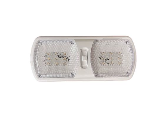 RV DESIGNER LED 12V PANCAKE DOUBLE LIGHT - L805