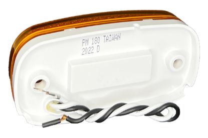 RV DESIGNER AMBER OBLONG REFLEX LED MARKER LIGH - L901