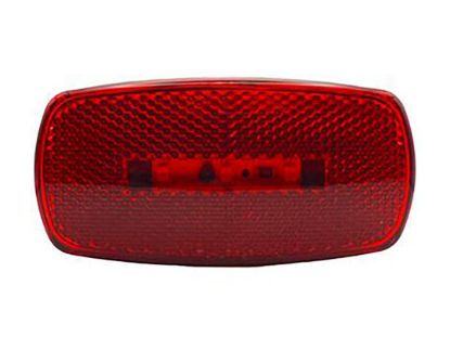 RV DESIGNER RED OBLONG REFLEX LED MARKER LIGHT - L914