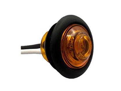 RV DESIGNER AMBER ROUND PC-RATED LED MARKER LIG - L922