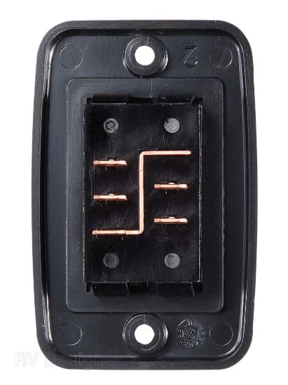 RV DESIGNER BLK CONTOURED SWITCH 40 A - S141