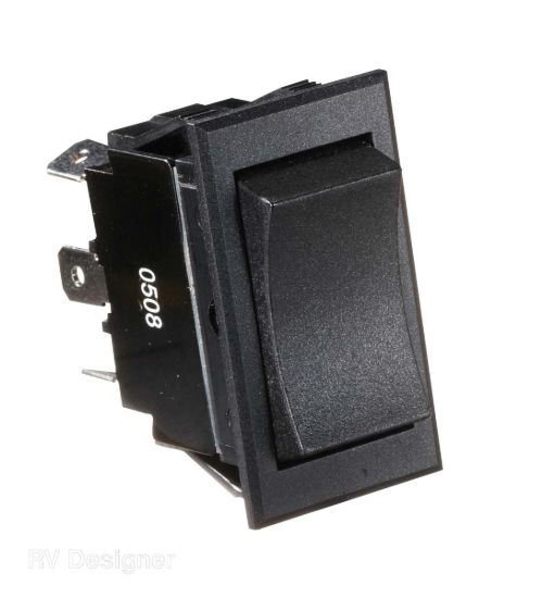 RV DESIGNER 20A 6 TERMINAL BLACK ROCK - S225