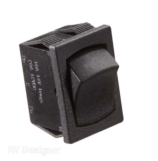 RV DESIGNER BLACK ROCKER SWITCH - S441