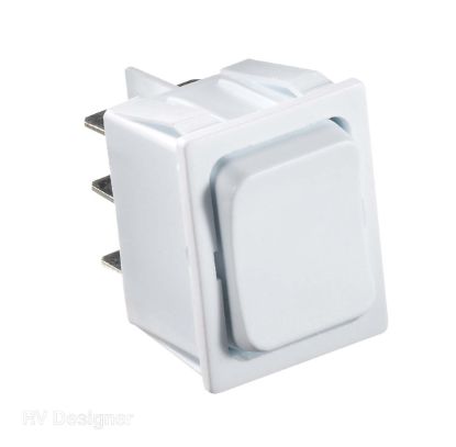 RV DESIGNER 5A WHITE ROCKER SWITCH - S475