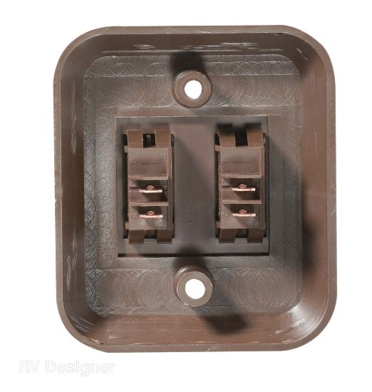 RV DESIGNER 3.53'X3' WALL PLATE SWITC - S655