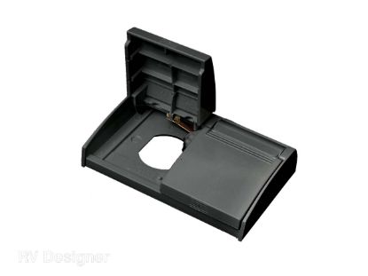 RV DESIGNER BLACK WEATHERPROOF OUTLET - S904