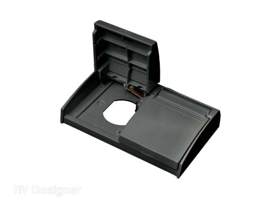 RV DESIGNER BLACK WEATHERPROOF OUTLET - S904
