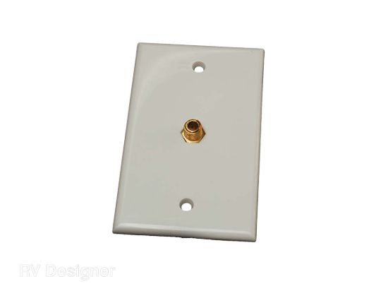 RV DESIGNER INTERIOR TV WALL PLATE WH - T141