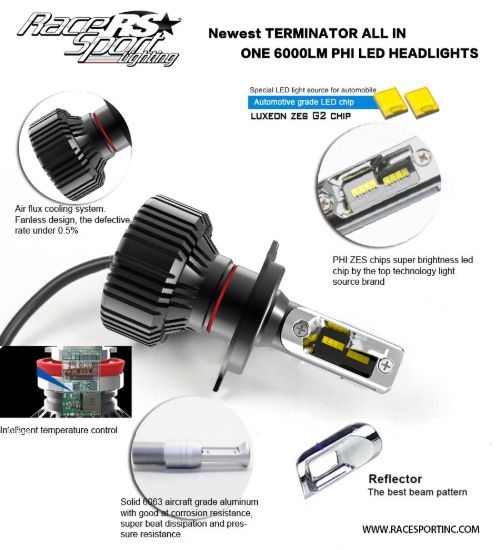 RACESPORT LT TERMINATOR SERIES 5202 FAN-LESS LED - 5202TLED