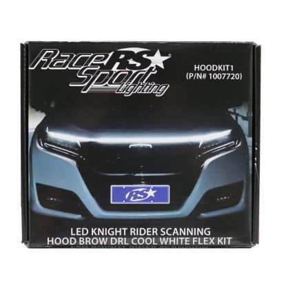 RACESPORT LT LED KNIGHT RIDER SCANNING HOOD BROW - HOODKIT1