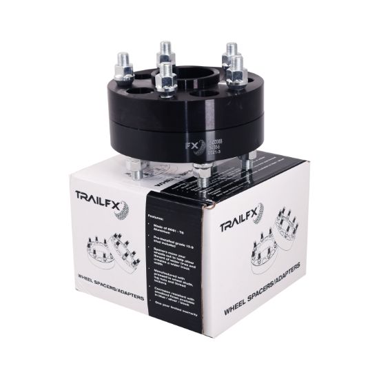 TRAILFX HUB CENT WHL ADP BLK 5X4.5-5X5 - W545006B