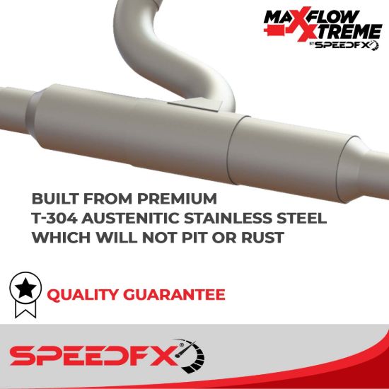 SPEEDFX AXLE-BACK EXHAUST SYSTEM JEEP JK - 50600
