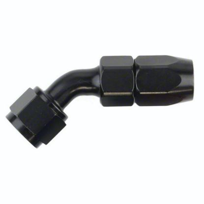 SPEEDFX -4AN X 45  BLK HOSE END - 510445BK