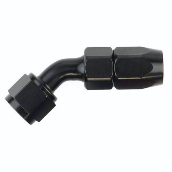 SPEEDFX -4AN X 45  BLK HOSE END - 510445BK