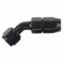 SPEEDFX -4AN X 45  BLK HOSE END - 510445BK