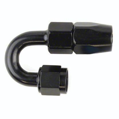SPEEDFX -6AN X 180  BLK HOSE END - 510680BK