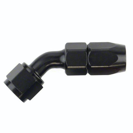 SPEEDFX -8AN X 45  BLK HOSE END - 510845BK