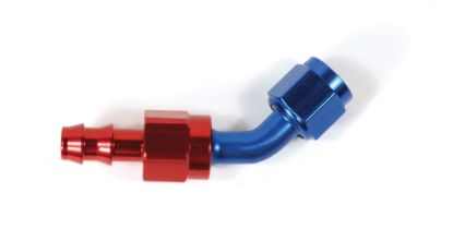 SPEEDFX -6AN X 45  R/B PUSH-ON HOSE END - 520645