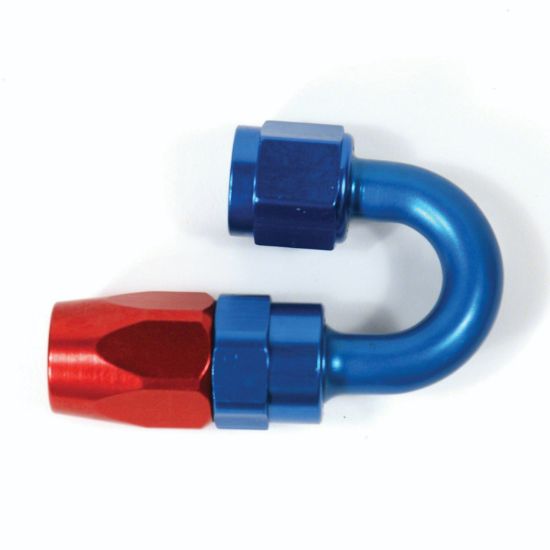 SPEEDFX -8AN X 180  R/B PUSH-ON HOSE END - 520880