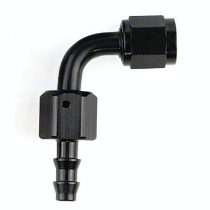 SPEEDFX -10AN X 90  BLK PUSH-ON HOSE END - 521090BK