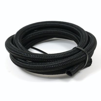 SPEEDFX BLK NYLON SS BRD HOSE  -12AN X 6' - 5351206