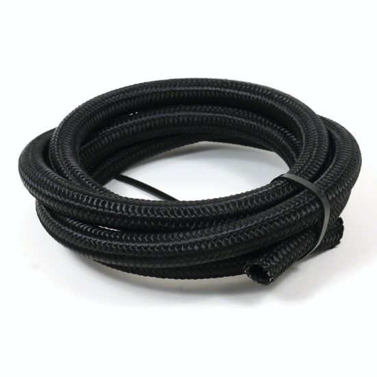SPEEDFX BLK NYLON SS BRD HOSE  -12AN X 20' - 5351220