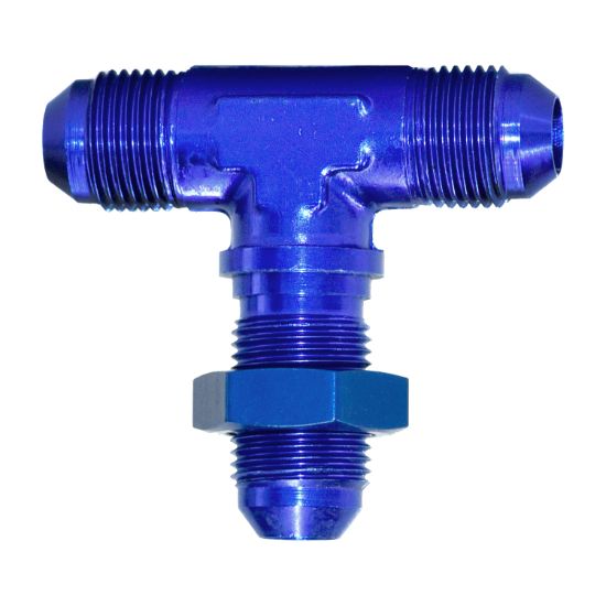 SPEEDFX -8AN BLU BULKHEAD FLARE TEE - 560834