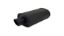 VIBRANT FLAT BLK OVAL MUFFLER - 1145