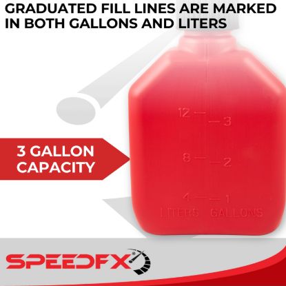 SPEEDFX 3 GALLON UTILITY JUG RED - 8730