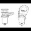 TACO METALS AL QUICK RELEASE FENDER LOCK  PONTO - F180186VEL