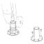 TACO METALS SHADEFIN  MINI DECK MOUNT W/BACKING - T1040008