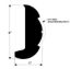 TACO METALS RIGID RUB RAIL  BLACK 20 - V219502BKA