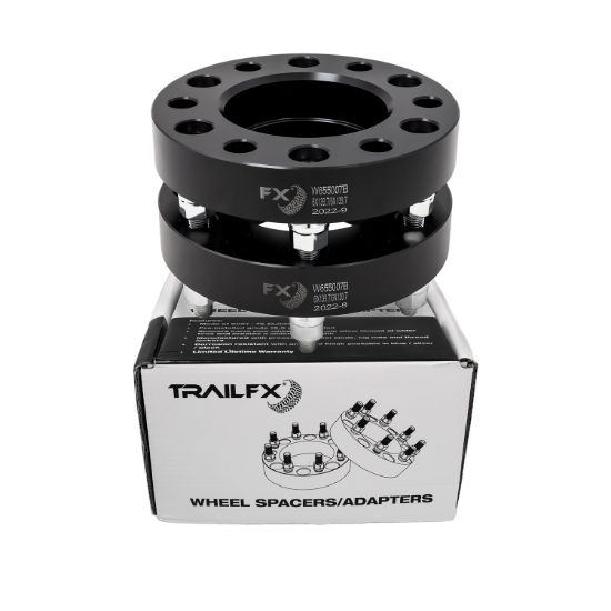 TRAILFX HUB CENT SPCR BLK 6X5.5 12X1.5 FORD - W655007B