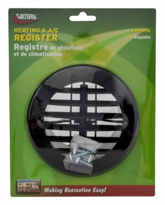 VALTERRA LLC ROUND REGISTER  BLACK - A103353VP