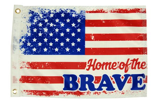 TAYLOR MADE 12X18 HOME OF THE BRAVE - 1621