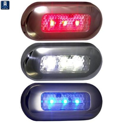 T-H MARINE BLUE OBLONG COURTESY LED - LED51823DP