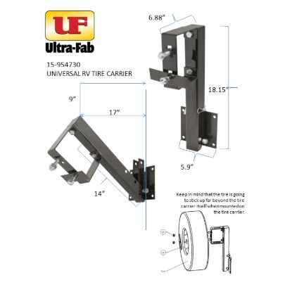 ULTRA FAB UNIVERSAL TIRE CARRIER - 15954730