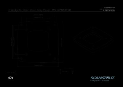 SCANSTRUT 4  BASE WEDGE FOR DIRECT OPEN ARRAY - WDOPNARY01