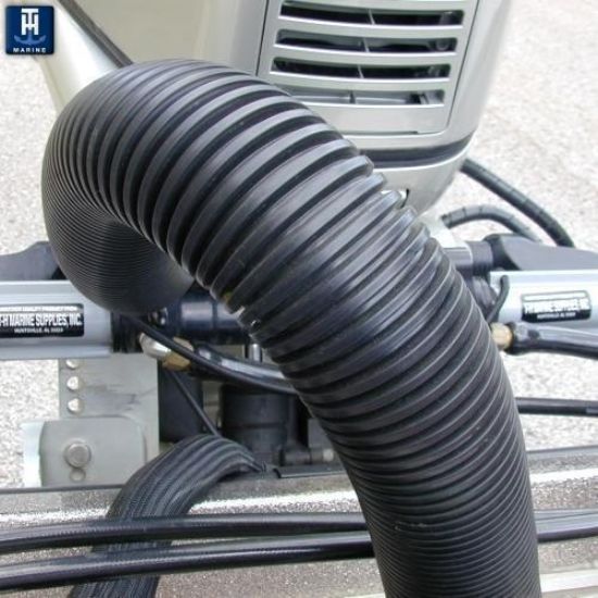 T-H MARINE 2' BLACK RIGGING HOSE - RFH1DP