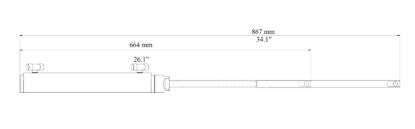 UFLEX USA CYL 1.26' BORE 8.0'STRK SID MT - UC132OBS