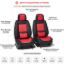 SEAT CVR SOL BUNDLE F FRNTS ONLY BLK/RED - FFFBR