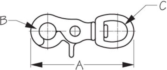 SEA DOG BRASS TRIGGER SNAP - 1398001