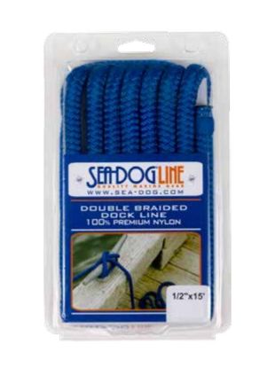 SEA DOG DOUBLE BRAIDED NYLON DOCK LINE - 2110015BL1
