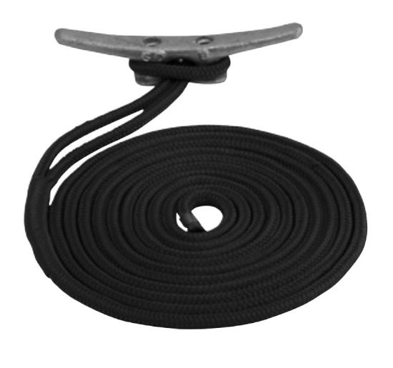 SEA DOG DOUBLE BRAIDED NYLON DOCK LINE - 2112010BK1