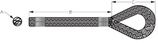SEA DOG DOUBLE BRAIDED NYLON DOCK LINE - 2112025BK1