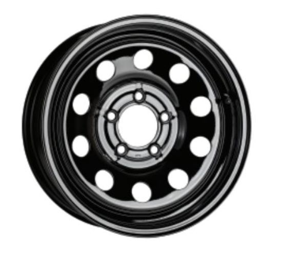 TASKMASTER STEEL - 16X6 8X6.5 BLACK MOD HEAVY - 0865BMP3BX