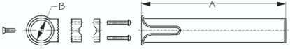 SEA DOG POLY RAIL MNT ROD HOLDER WHITE - 3271611