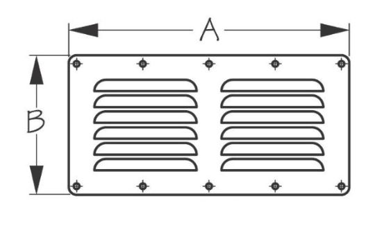 SEA DOG STAINLESS LOUVERED VENT 9-1/8' - 3314001