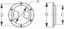SEA DOG ABS DECK PLATE WHITE STANDARD - 3371501